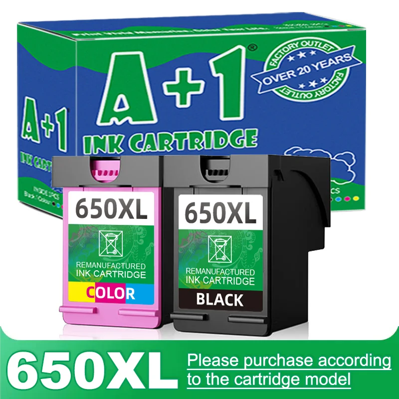Remanufactured Inkjet Ink Cartridge 650XL Replacement For HP 650 XL For HP650 Deskjet 1015 1515 2515 2545 2645 3515 3545 4515 4645 printer supplies ink cartridge