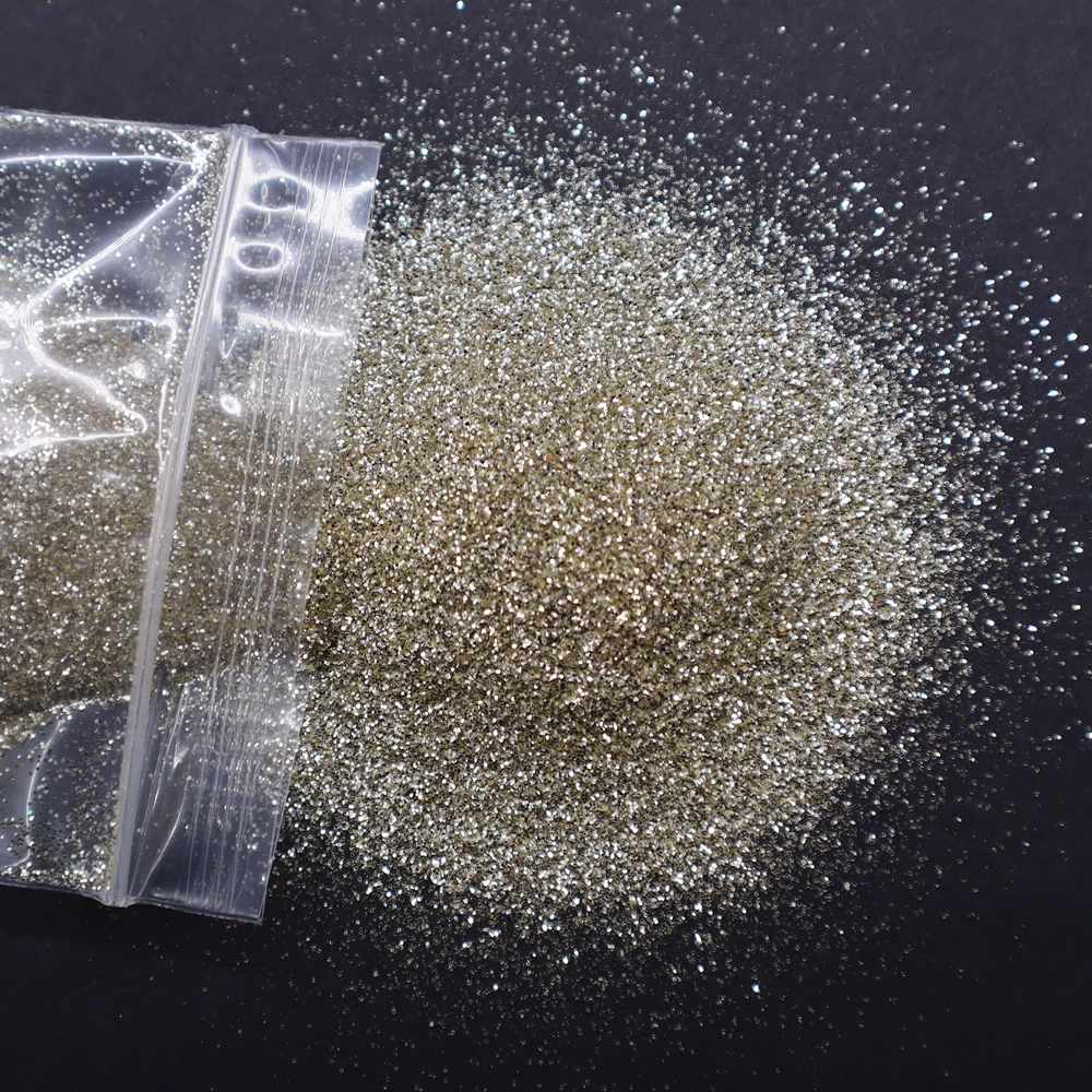 Luxurious Champagne Silver & Gold Fine Nail Glitter Powder