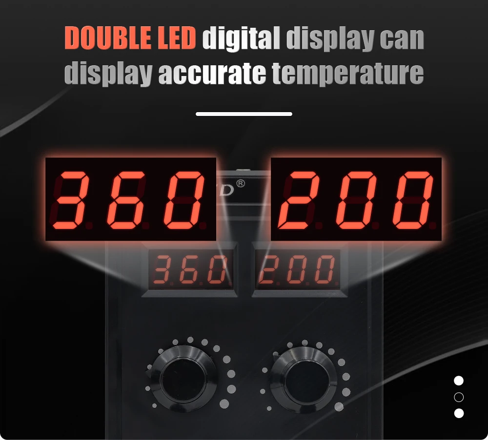 JCD 750W Soldering Station 2 IN 1 Hot Air Gun LCD Dual Digital Display Electric Soldering Iron SMD Welding Rework Station 8586D 2