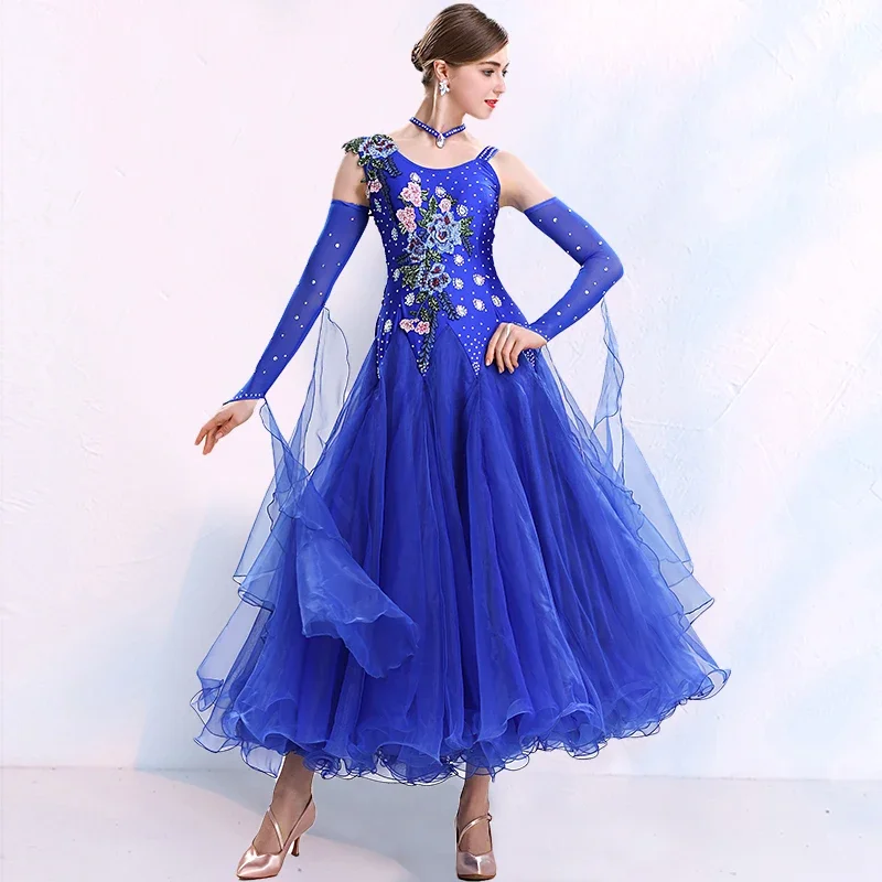 

Modern Dance Dress High-grade Ballroom Danceer Clothes Waltz Tango Foxtrot Costumes Foxtrot Dance Dress Standard Ball Dress