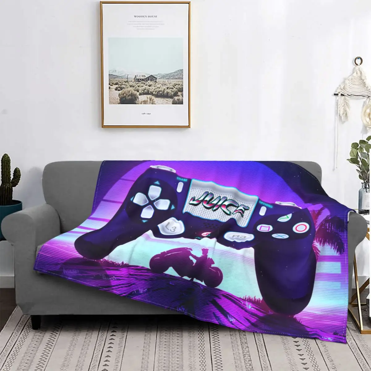 

Video Games Gamepad Blankets Sofa Cover Coral Fleece Plush Printed Gift kid Thin Throw Blankets for Bedding Car Bedspread