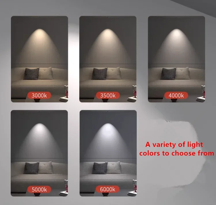 Description Picture 6 of itemHigh CRI Deep Anti-glare Led Cob Downlight Narrow Embedded Ultra-thin Rose Gold Black White Dimmable Ceiling Aluminum Spotlight