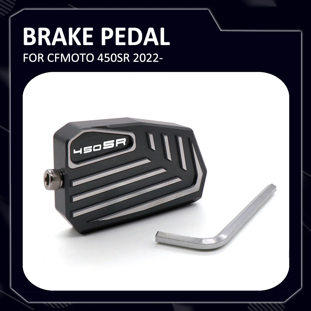 

Новый задний тормозной ножной педаль для мотоцикла, рычаг переключения тормоза, противоскользящая удлинительная Накладка для CFMOTO 450SR 450 SR SR450 2022-