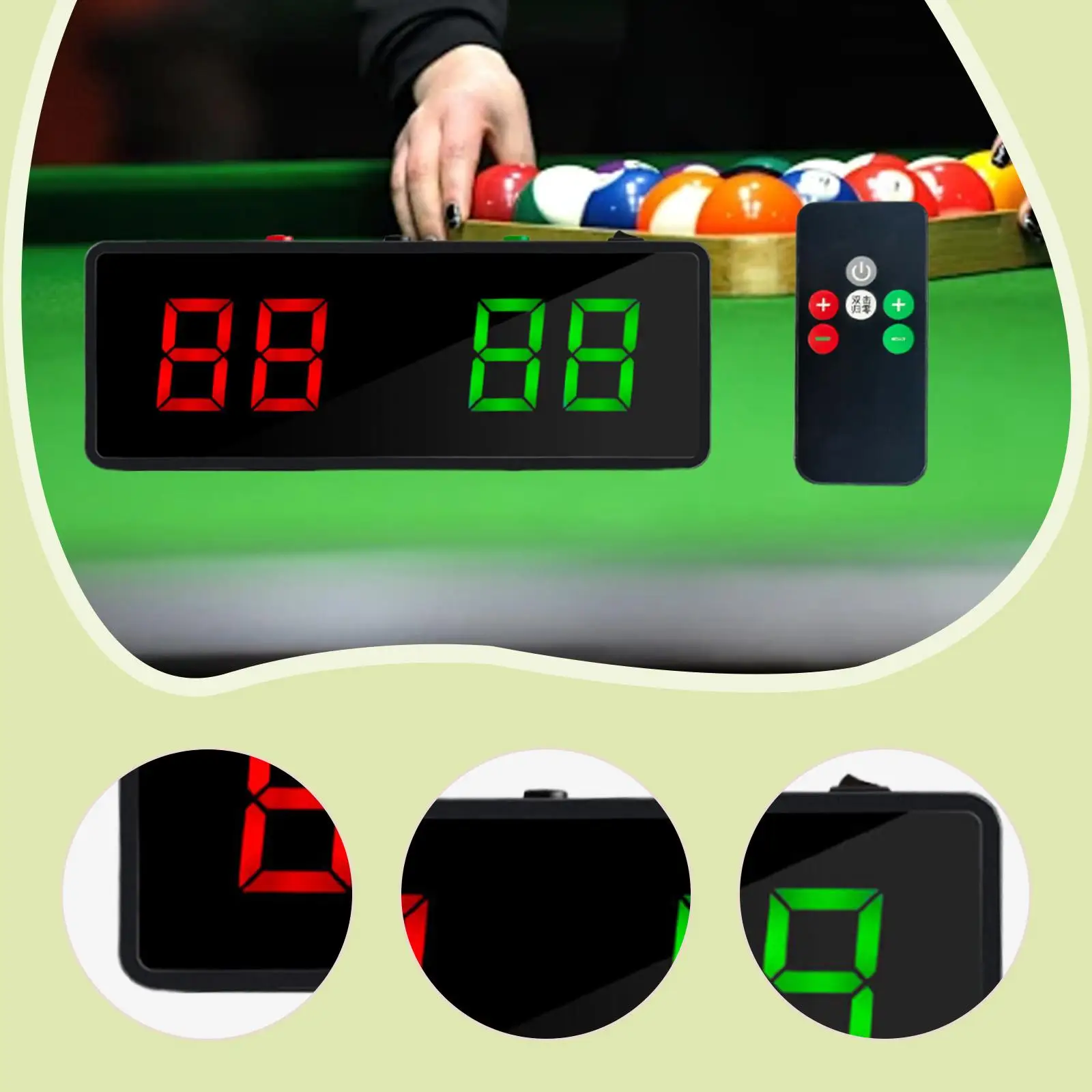 Tableau D'Affichage Score Digital LED 1.8'' Avec Télécommande - Neuf