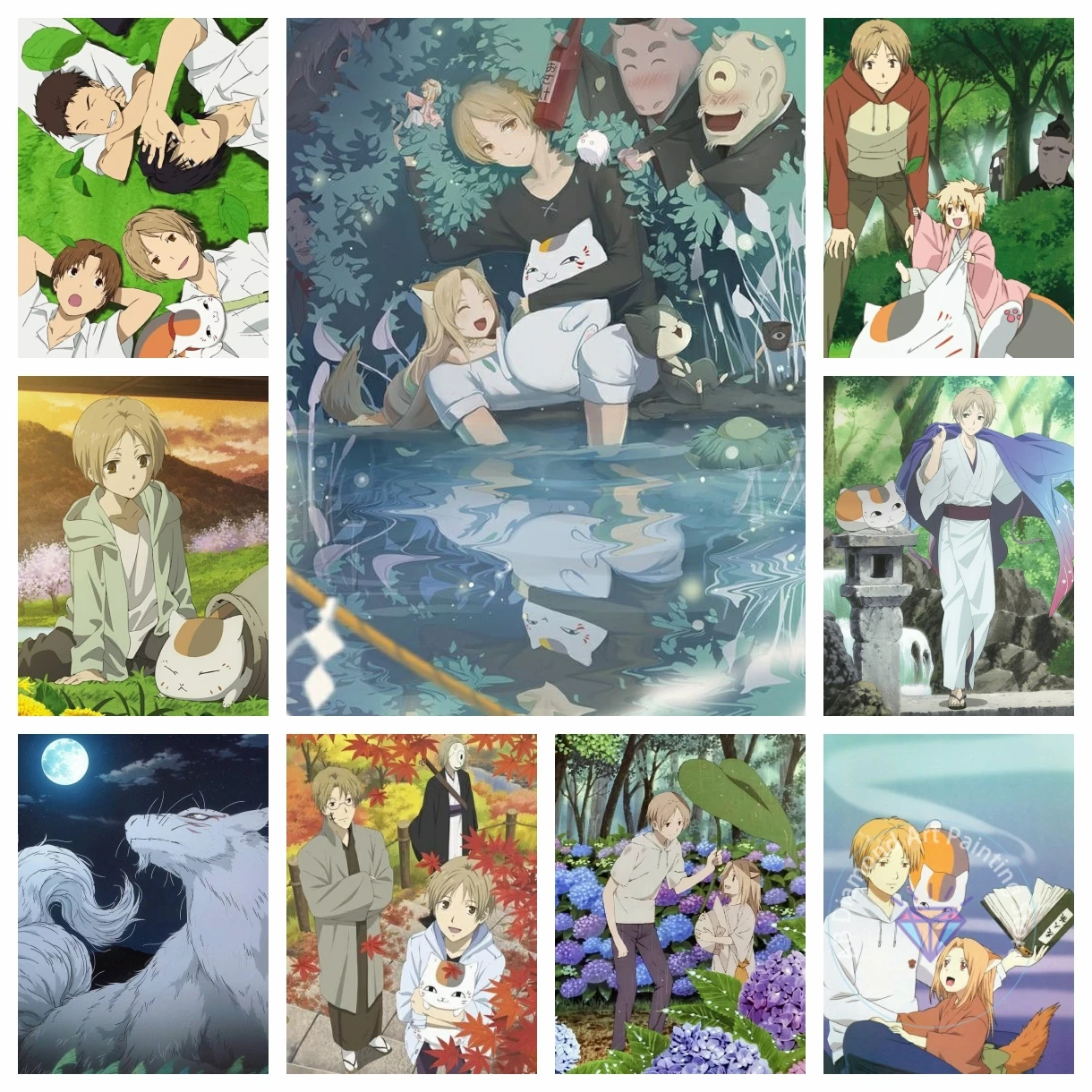 Natsume's Book of Friends Japan Anime Diamond Painting Kit 5D DIY