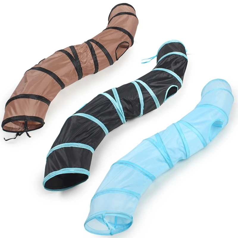 

Складная туннельная трубка, игрушка для домашних животных S-образной формы для кошек, играющих в туннеле