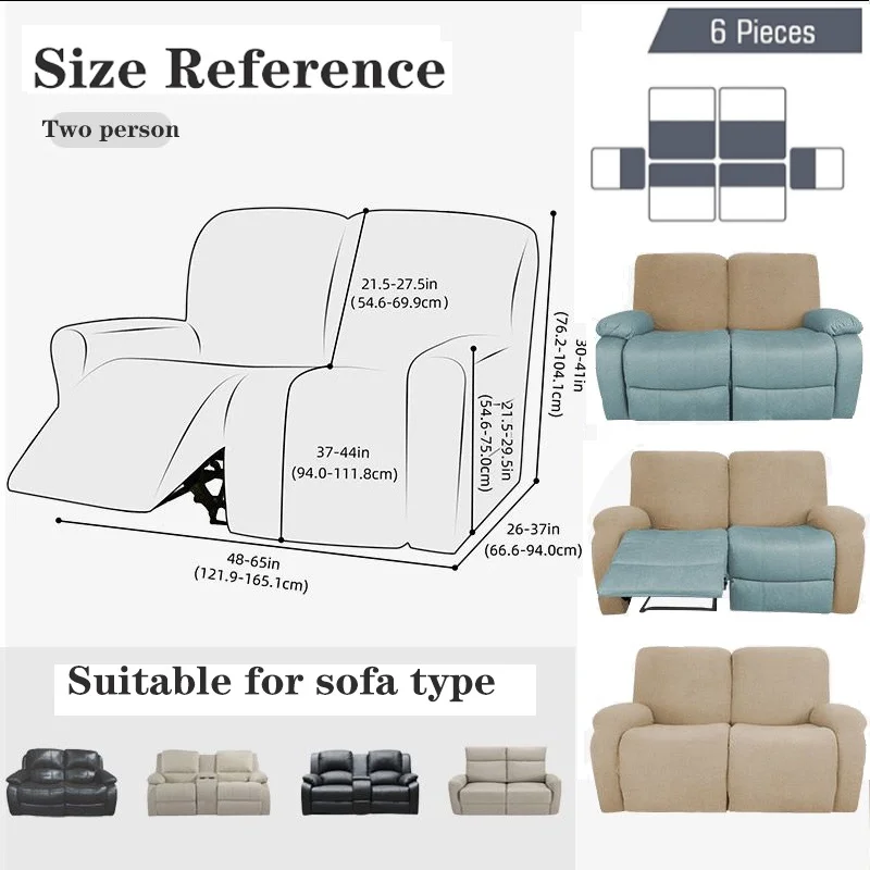 Jacquard Recliner Sofa Cover Elastic Sofa Protector Lazy Relax Armchair Covers Couch Cover Stretch Slipcovers For Home Decor