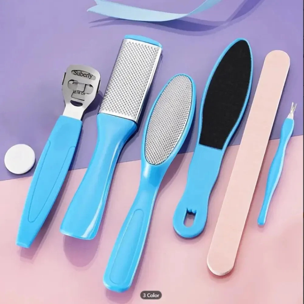 Foot Rubbing Board to Remove Dead Skin Grinding Stone Pedicure Planer Tool Set Heel Callus File Scraping 7pcs foot file foot scrubber pedicure tool