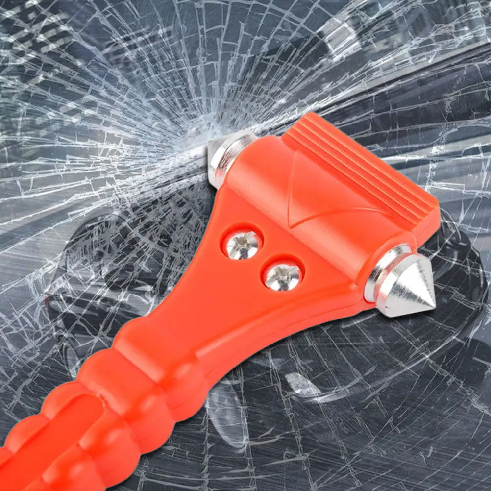 Mini Hammer Escape Hammer Mini Emergency Hammer Emergency Window Breaker 2 in 1 Mini Car Safety Hammer Life Saving Escape Emergency Hammer Cutter Window Glass Breaker Car Rescue Red Hammers