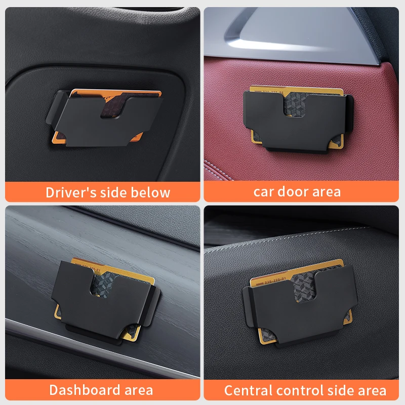Nuovissimo Porta Carte per Auto, Scatola Porta Voucher, Slot per Carte ad Alta Velocità per Rifornimento Carburante, Porta Carte Creativo - immagine 4
