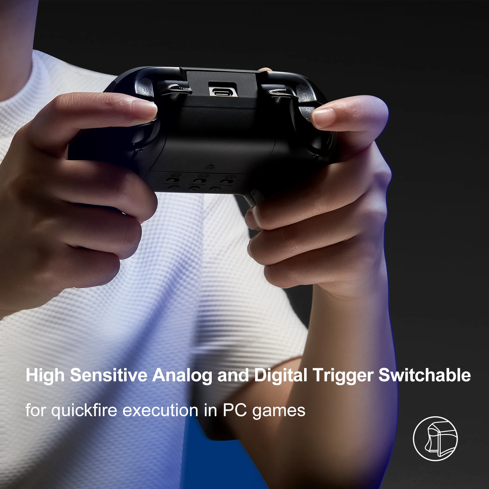 BINBOK Ultra Pro Gamepad for Nintendo Switch/OLED/PC/iOS/macOS with Hall Effect Joystick highsensitive trigger Mechanical button