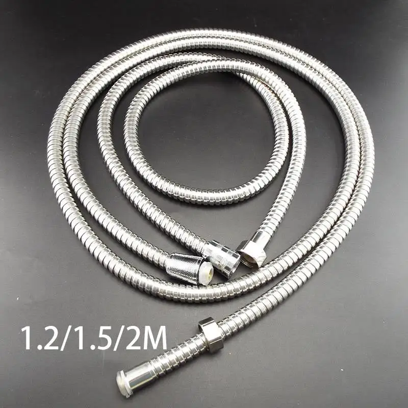 

water Shower head Hose Plumbing Tube connector Pipe for Bathroom Accessories Extension Pipe Pulling Stainless Steel Acces B4