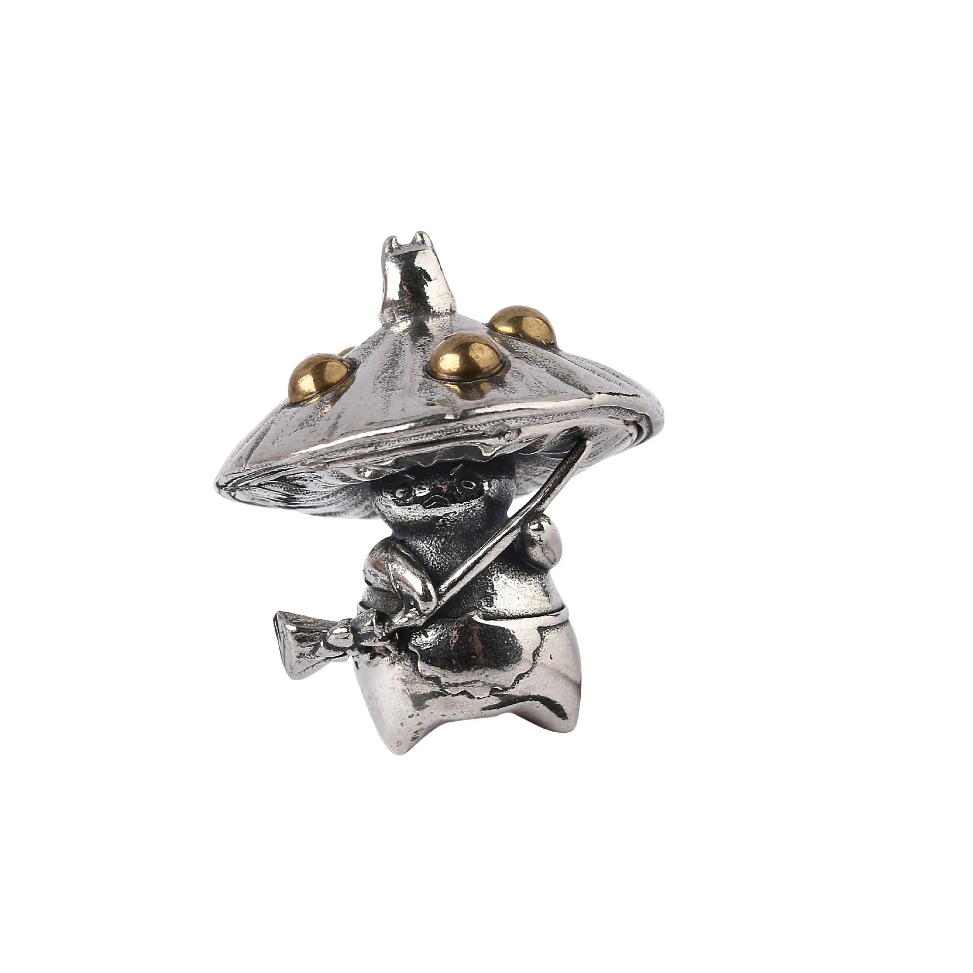 

S925 silver fashion new creative mushroom Pendant
