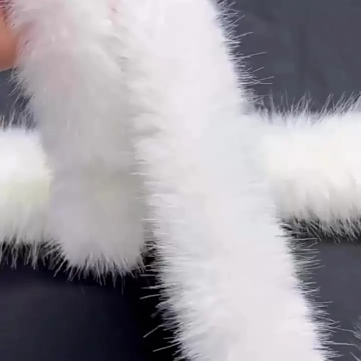 1M Faux Fur Ribbon Tapes DIY Apparel Sewing Fluffy Trim Trimming
