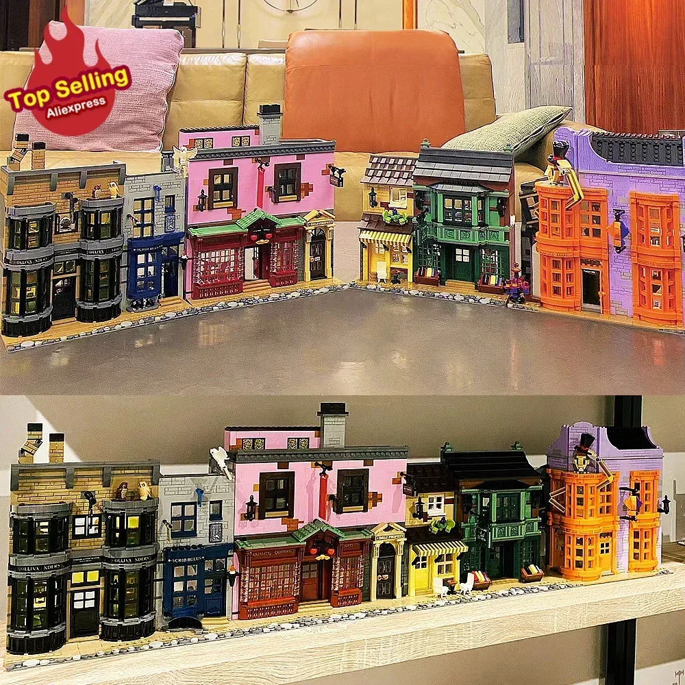 

Adjacent Alley Street View Model The Ministry of 75978 Moc Modular Building Blocks Bricks Action Dolls Kid Christmas Toy 5544pcs