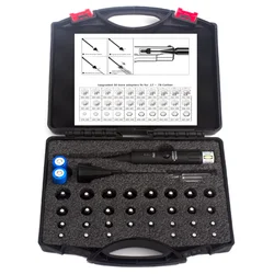 Laser Bore Sight with 30Adpaters from .177 .22 to 12GA with Stable Centering Device Boresighter Gun Rifle Laser Collimator