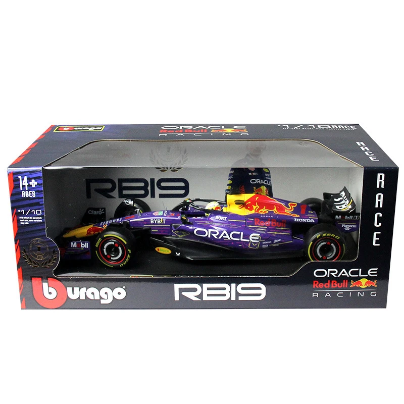 Bburago 1:18 F1 Ferrari SF24 #16 lecler #55 Car Model  Las Vegas F1 Red Bull Racing RB19 1# 11#  Formula 1 Alloy Toy Vehicle 6