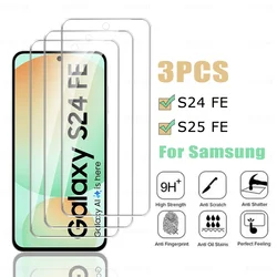 3 - Pack Premium 9H Tempered Glass Screen Protector Cover - S24 FE (3 Pieces)