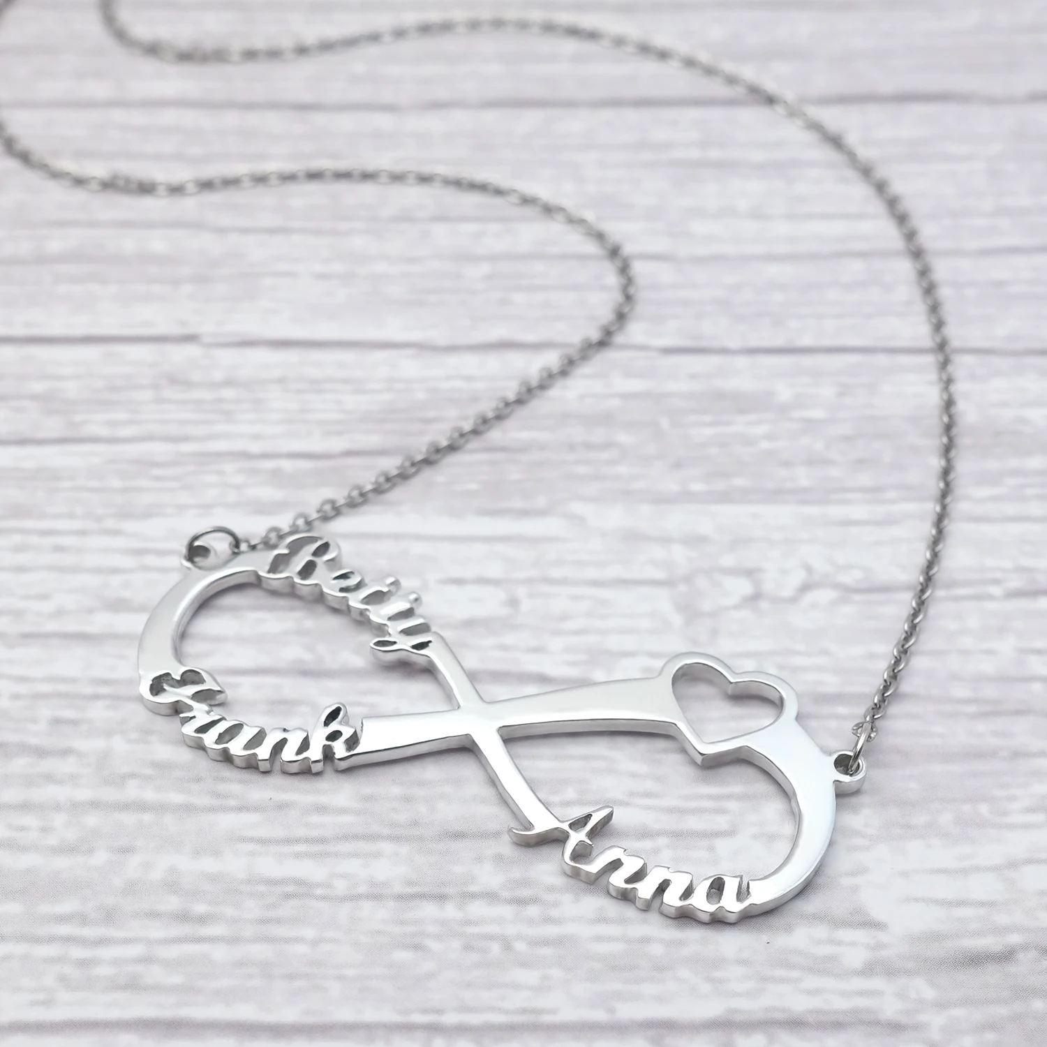 Personalized Infinity Necklace Custom 