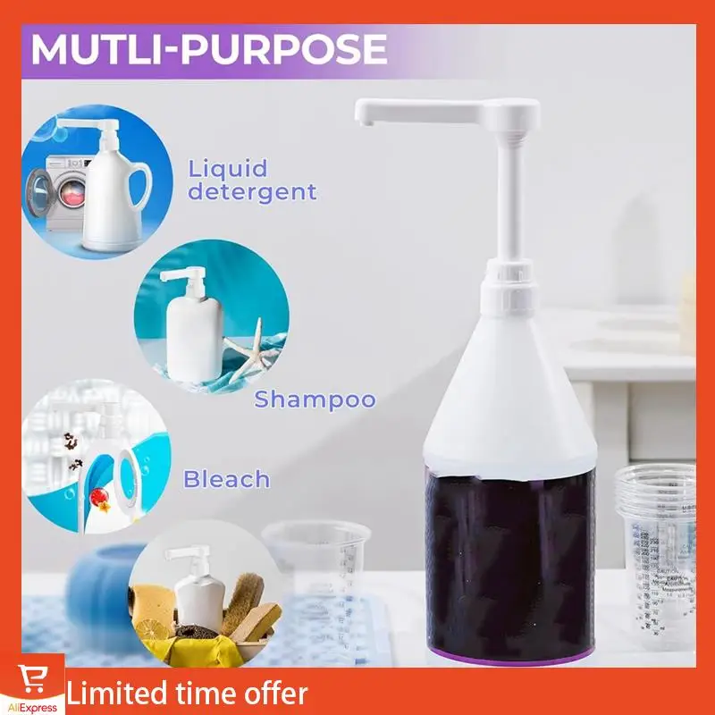 Fresh Upgraded High-Output Gallon Pump Dispenser, 2Pcs Heavy-Duty Leak Proof Large Resin Pump Dispenser
