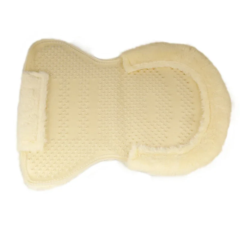 Fleece Lined Gel Pad Flexible Saddle Pad Non-slip Gel Fleece Lining Equestrian Horse Riding Shock Subscrip Horse Riding