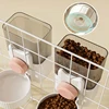 Bowl for Cats Dogs Supplies 2 in1 Cat Feeding Water Bowl Pet Hanging Cage Feed Adjustable Kitten Puppy Feeder Raised Stand Dish 5