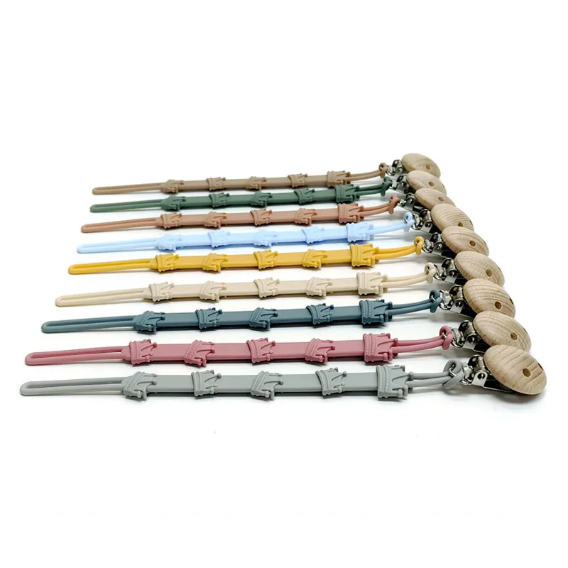 Pacifier Chain Baby Silicone Pacifier Anti Drop Chain Multi-functional Baby Silicone Anti Drop Chain Toy Pacifier Clip Teether