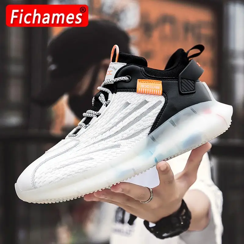 

Men's Sneakers Casual Shoes Comfortable and Fashionable Summer Flying Woven Breathable Sports Running Non-slip Elastic Male Shoe