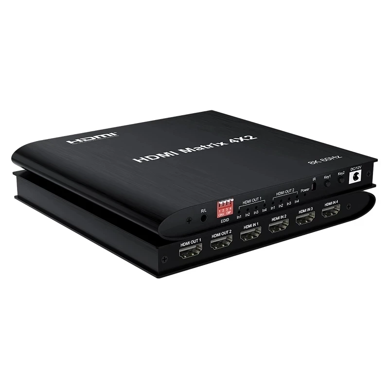 8K 60Hz HDR HDMI Ʈ Ʈ 4x2 4K 120Hz Ʈ HDMI ų й ġ, 4  2 ƿ ڽ HDCP2.3 PS4 HDTV PC  