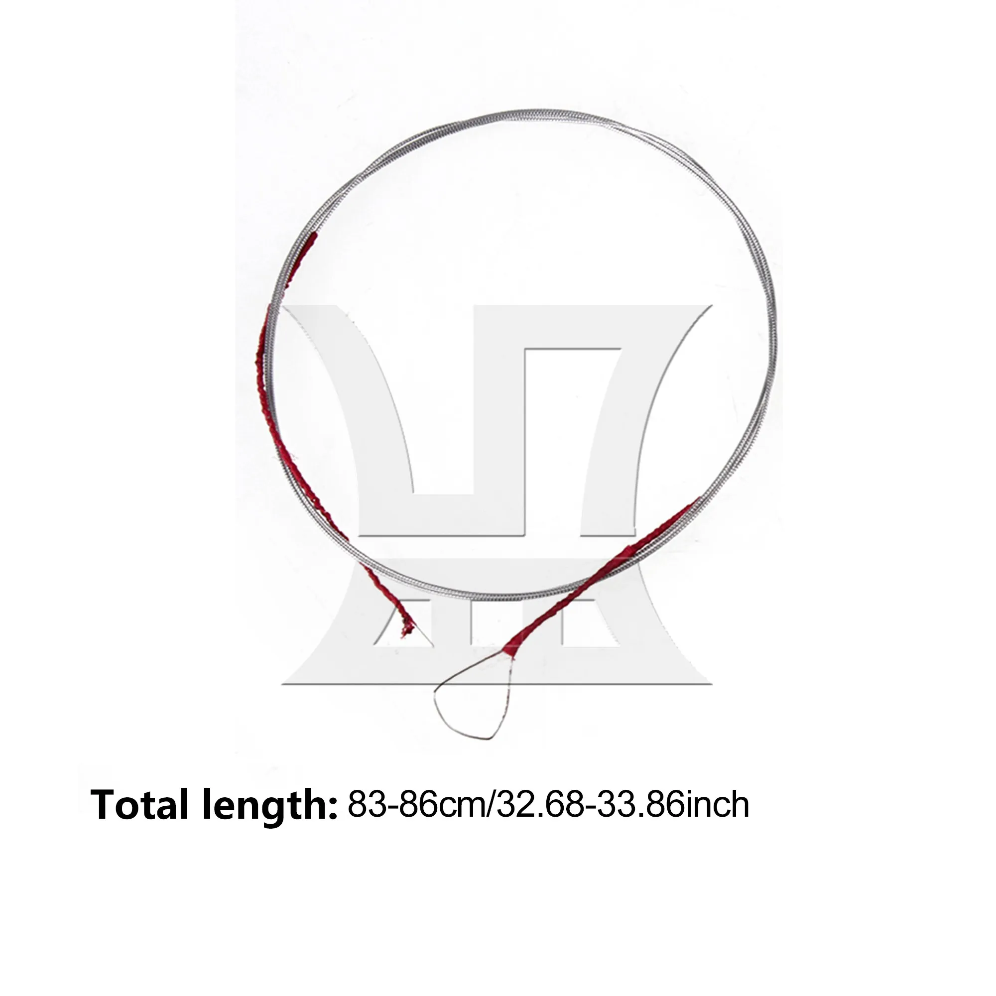 Yibuy 3 Pcs Silver Erhu String for Chinese Musical Instrument 32.68" to 33.86"