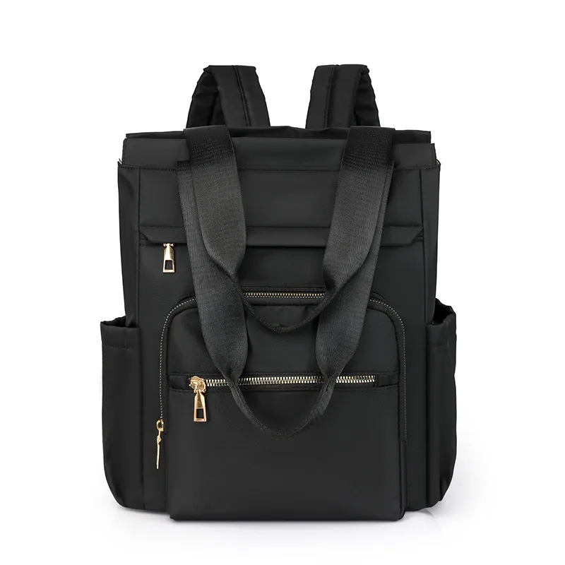 Zaino Casual da Donna, Borsa a Tracolla Impermeabile in Nylon, Zaino Grande Capacità per Scuola, Borsa da Viaggio alla Moda per Signore
