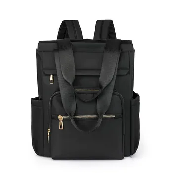 Zaino Casual da Donna, Borsa a Tracolla Impermeabile in Nylon, Zaino Grande Capacità per Scuola, Borsa da Viaggio alla Moda per Signore