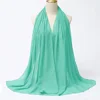 Foulard Hijab en mousseline de soie pour Femme, voile musulman ramadan ,hijab femme musulman,foulard musulmane pour femme, foulard mousseline en Jersey doux de haute qualité hijab islam voile femme musulman,70*180cm