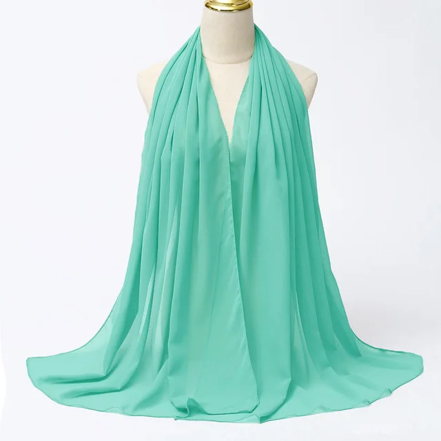 Foulard Hijab en mousseline de soie pour Femme, voile musulman ramadan ,hijab femme musulman,foulard musulmane pour femme, foulard mousseline en Jersey doux de haute qualité hijab islam voile femme musulman,70*180cm