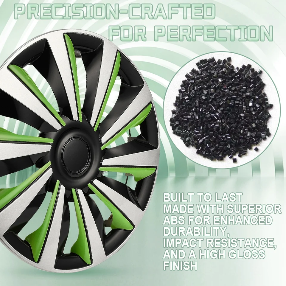 Coprimozzi Nero Lucido 60 Mm Per Auto - Compatibile Con Mercedes, Audi, Volkswagen - Foto 9