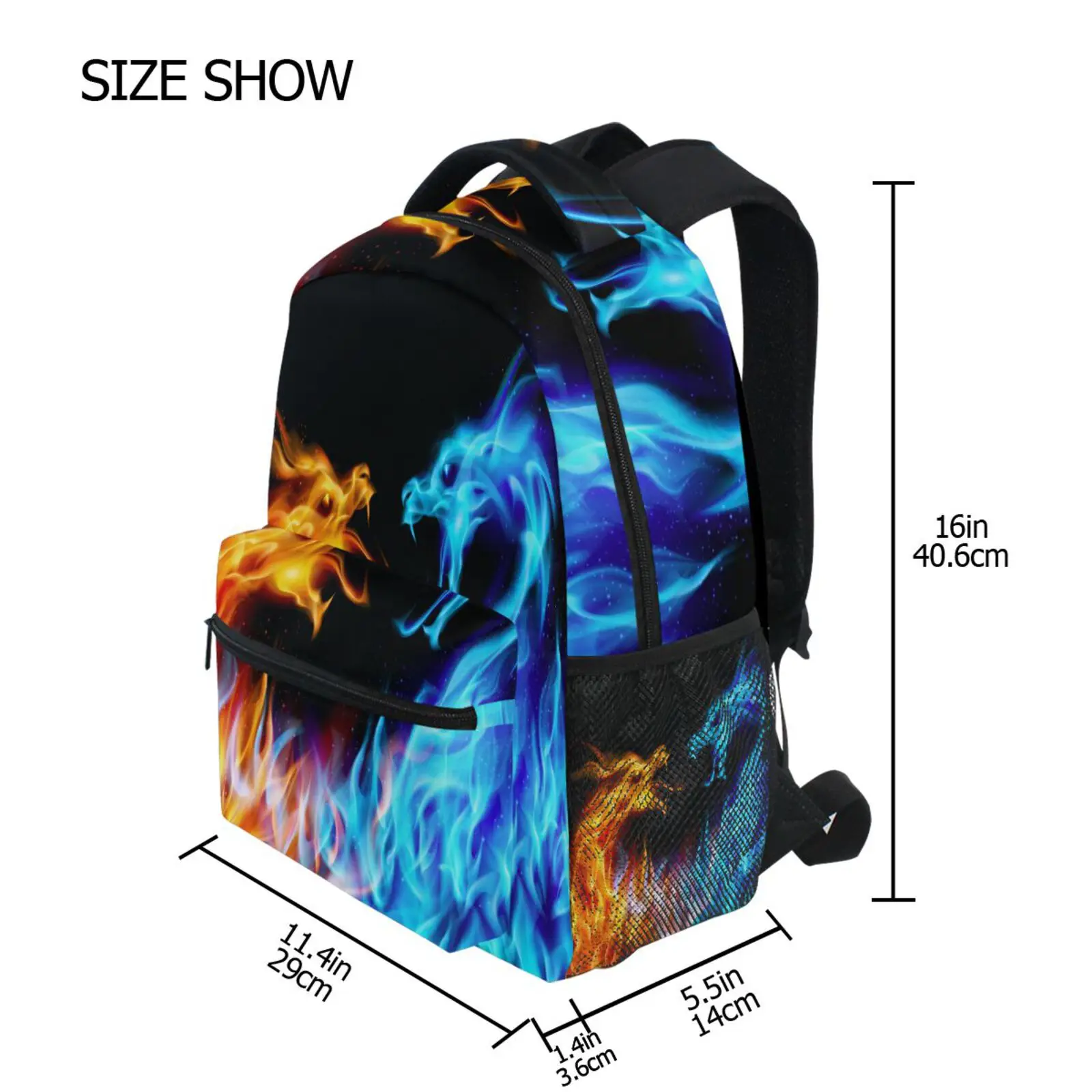 Top Quality Children's Backpack Boys Girls Primary Schoolbag Cartoon Dragon Print Kindergarten Infantil Kids Backpack Mochila