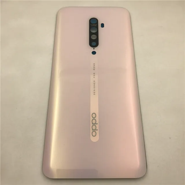Oppo Reno2 도어 하우징 케이스 용 오리지널 새 백 배터리 커버 Reno 2 PCKM70 PCKT00 PCKM00 CPH1907 용 후면 유리 교체