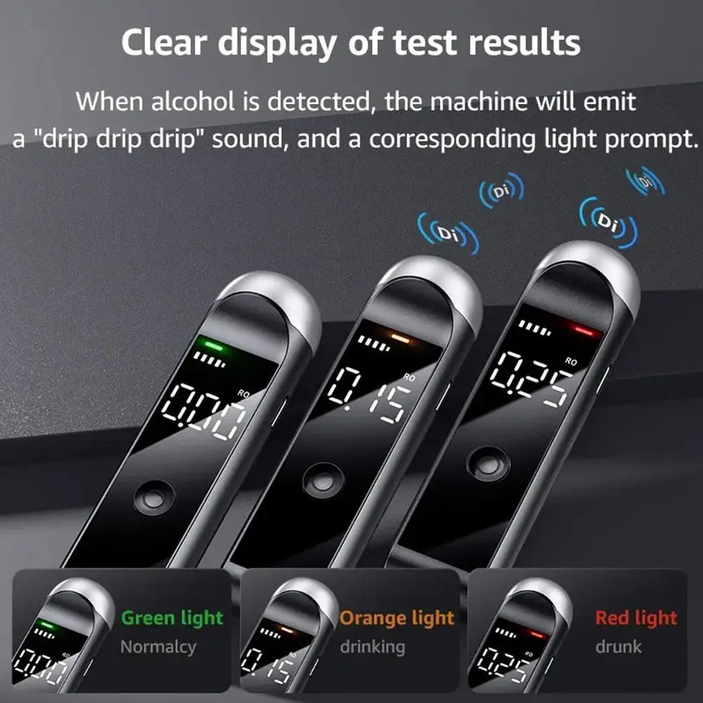 New Alcotester Breath Alcohol Tester Breathalyzer Alcoholimetro Digital For Home Display Drunk Driving Car Electronics alcohol tester breath alcohol tester