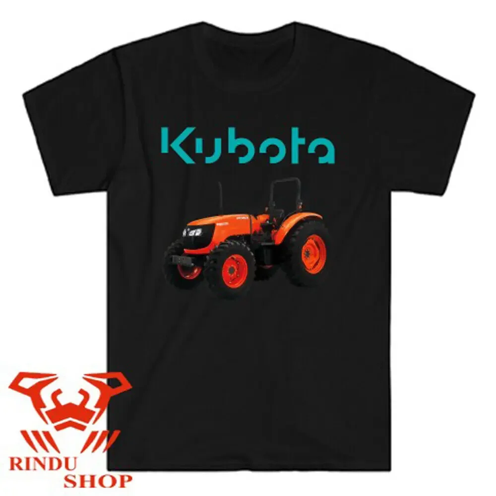 

Мужская черная футболка с логотипом фермы Kubota, размер от S до 3XL