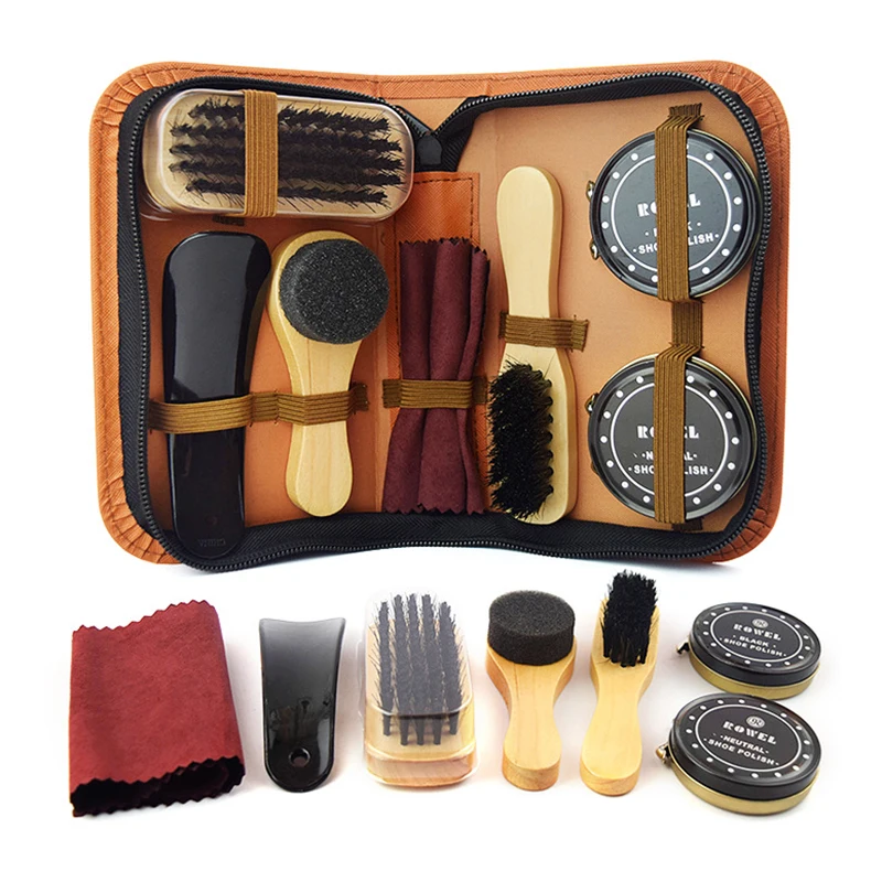 Leather Shoe Polish With Neutral Conditioning Cream Polish Set Business Leather Shoe Shine Kit