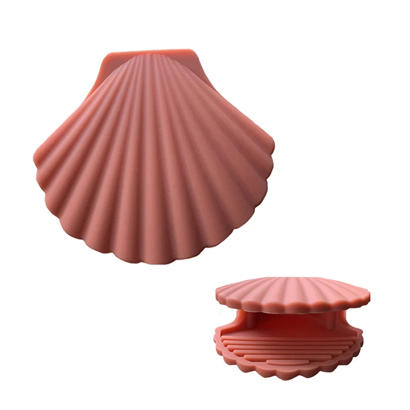 2Pcs Silicone Anti-scald Gloves Shell Shape Heat Resistant Non-Slip Grip Microwave Oven Pot Handle Mitt Lid Holder Kitchen Tool silicone oven mitts kitchen gloves silicone oven gloves