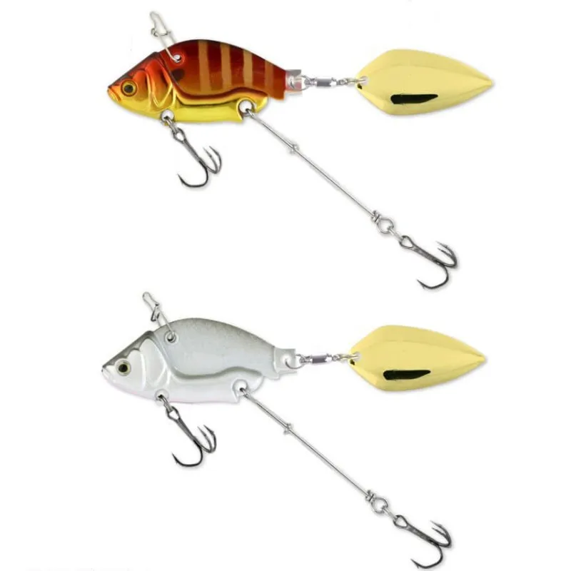 EASYFISH Sinking Metal VIB Vibration Bait Spinner Spoon Fishing Lure 13.6g  4.4cm Jig Trout Winter Fishing Hard Bait Tackle Pesca - AliExpress