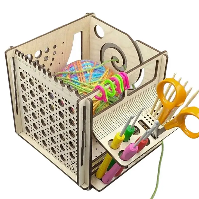 

Wooden Yarn Bowl Gift Crochet Lovers Multifunctional Yarn Ball Holder Yarn Storage Box Knitting Bowl Craft Knitting Holder