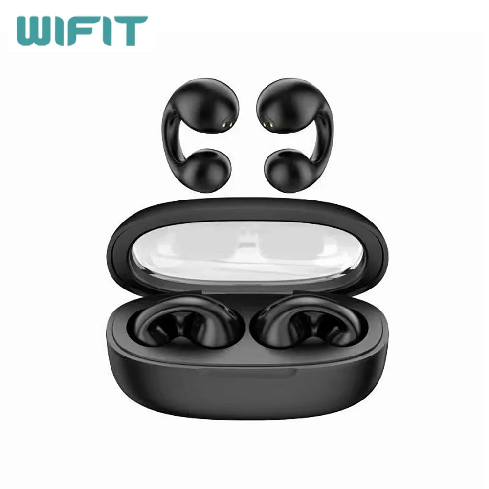 

Беспроводные Bluetooth-наушники WIFIT, инновационные наушники с зажимом, шумоподавление звонков, 36 часов музыки, костная проводимость, Спортивная гарнитура
