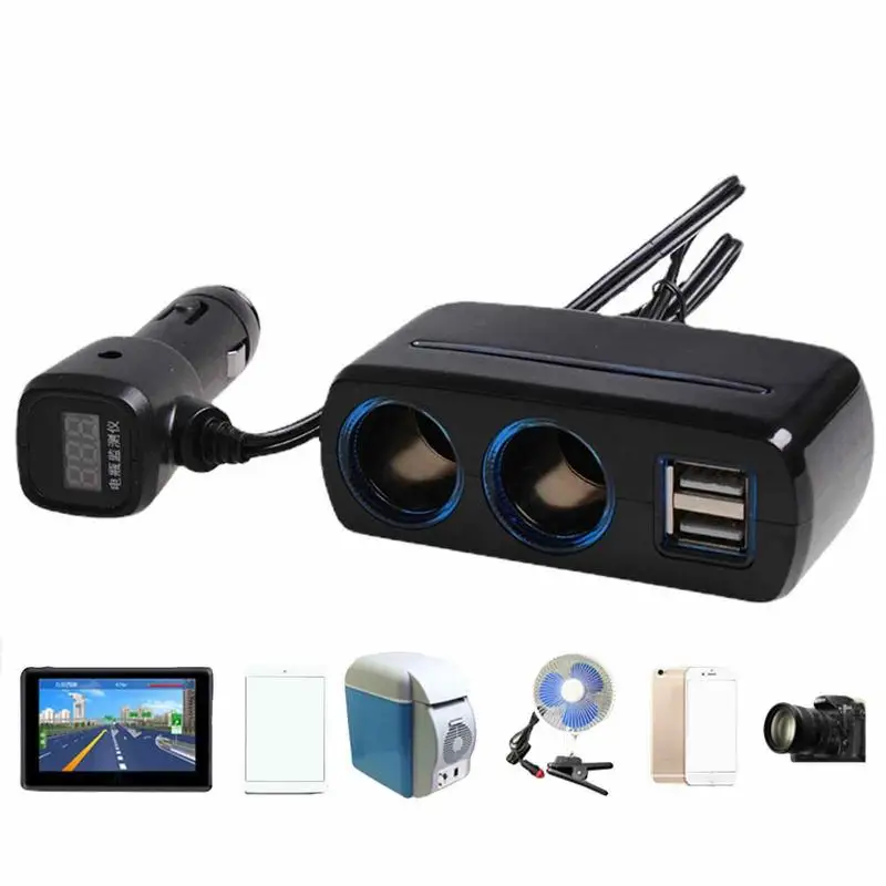 

Автомобильное зарядное устройство с USB-разветвителем, а, 80 Вт
