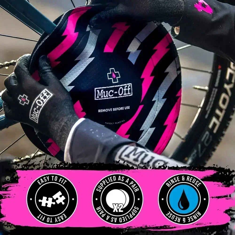 MUC-OFF Disc Brake Covers Set of Washable Protective Covers for
