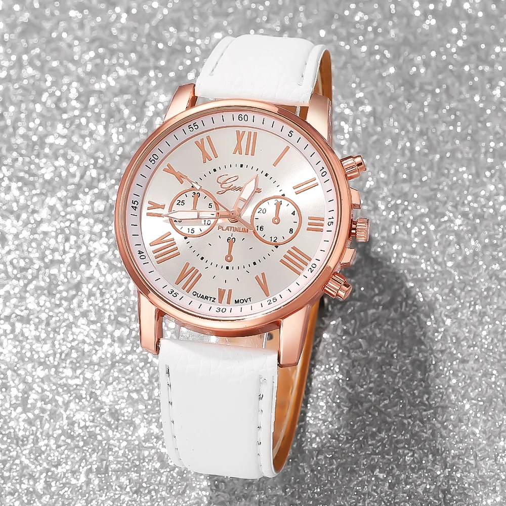 Women's Fashion Watch Set - Stylish & Versatile, Classic Round Dial, Perfect Gift