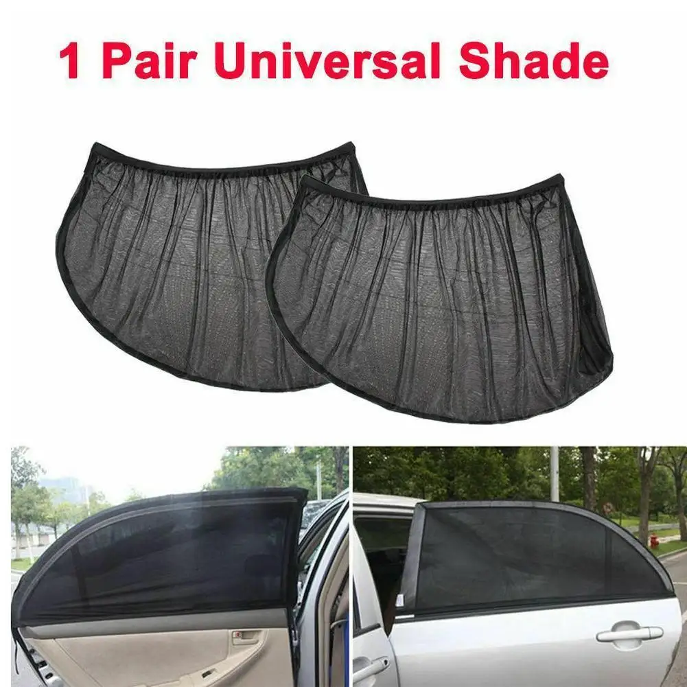 

New 2PCS Car Styling Accessories Sun Shade Auto UV Protect Curtain Side Window Sunshade Mesh Sun Visor Protection Window Films