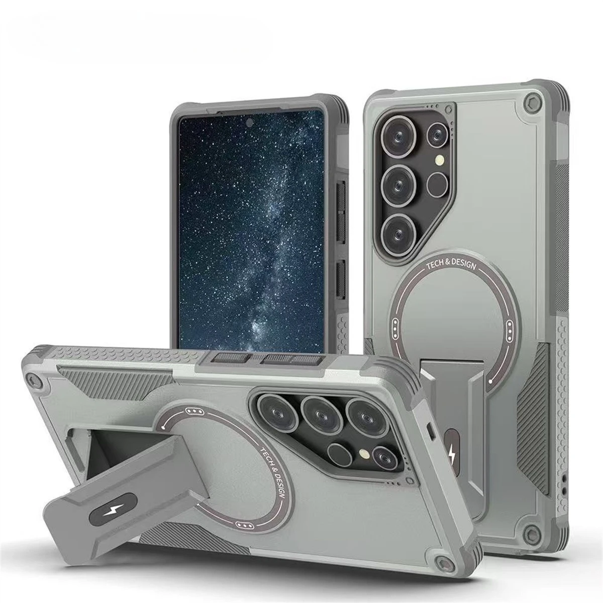 Enhanced Magnetic Phone Case with Wireless Charging and Shockproof Protection