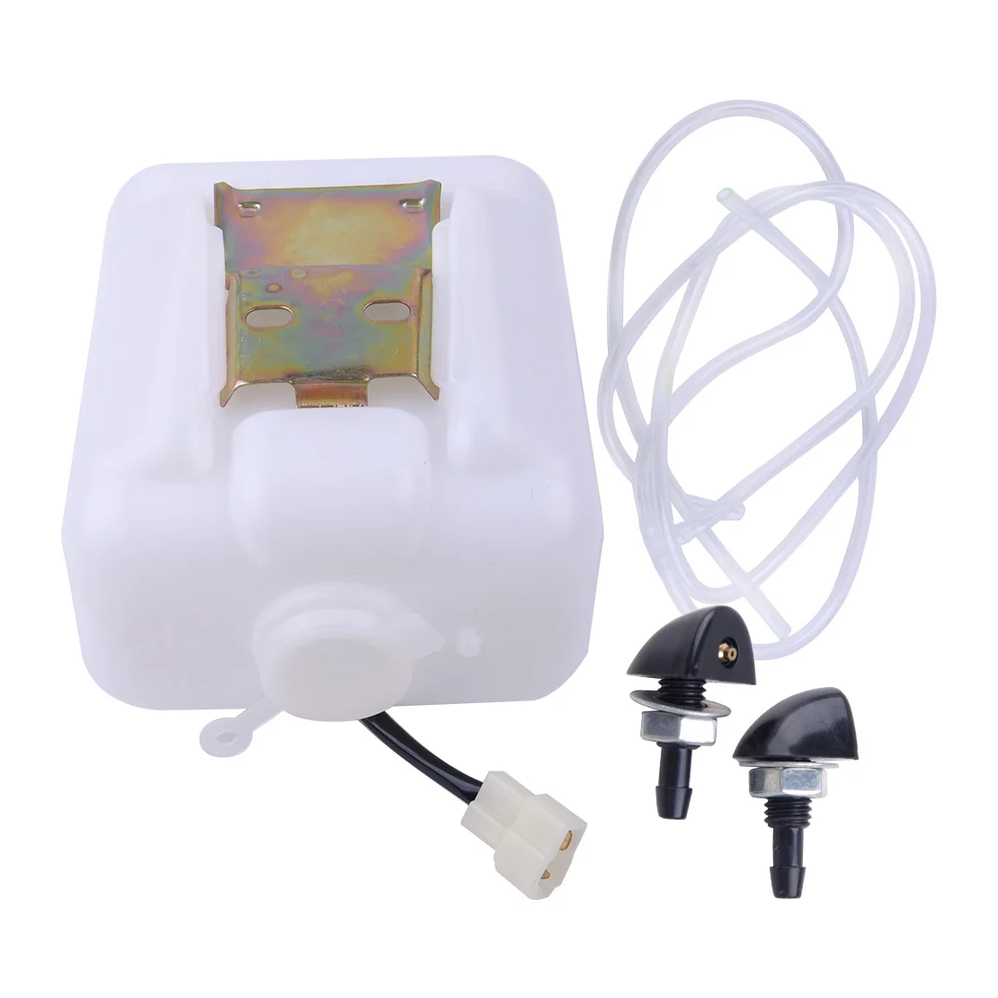 Car Universal Windshield Washer Cleaner Reservoir Bottle Tank With Pump 12V 2 Pin
